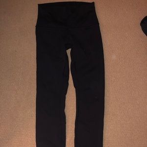 Black lululemon leggings, size 8, wonder under